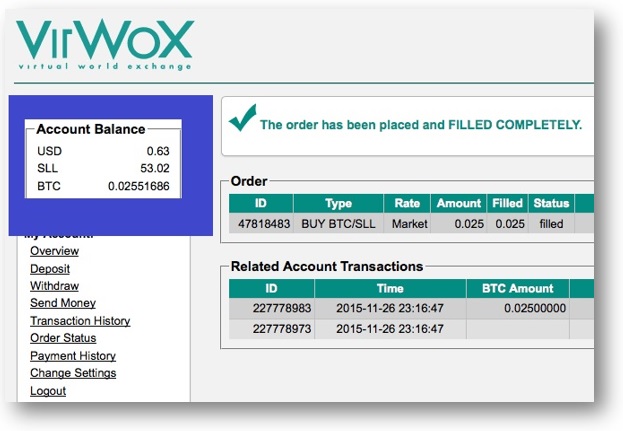 Comprar Bitcoin en VirWoX